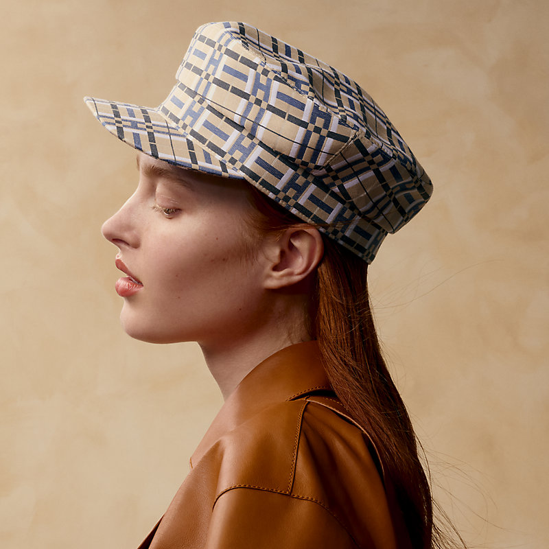 Deauville H Kilt cap - Pink | Hermès Thailand